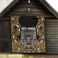 Aotearoa Kati Mamoe Quilt Maori Brown Tribal Paua Shell Pattern