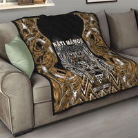 Aotearoa Kati Mamoe Quilt Maori Brown Tribal Paua Shell Pattern