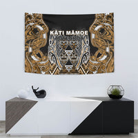 Aotearoa Kati Mamoe Tapestry Maori Brown Tribal Paua Shell Pattern