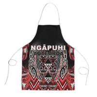 Aotearoa Ngapuhi Apron Maori Red Tribal Paua Shell Pattern