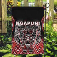 Aotearoa Ngapuhi Garden Flag Maori Red Tribal Paua Shell Pattern