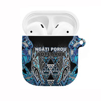 Aotearoa Ngati Porou AirPods Case Maori Light Blue Tribal Paua Shell Pattern