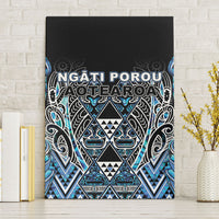 Aotearoa Ngati Porou Canvas Wall Art Maori Light Blue Tribal Paua Shell Pattern