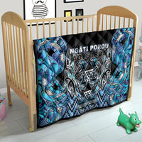 Aotearoa Ngati Porou Quilt Maori Light Blue Tribal Paua Shell Pattern