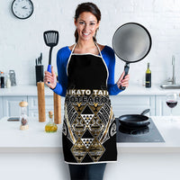 Aotearoa Waikato Tainui Apron Maori Light Gold Tribal Paua Shell Pattern