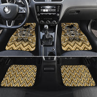 Aotearoa Waikato Tainui Car Mats Maori Light Gold Tribal Paua Shell Pattern