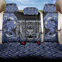 Aotearoa Ngati Kahungunu Back Car Seat Cover Maori Tribal Blue Paua Shell Pattern