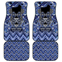 Aotearoa Ngati Kahungunu Car Mats Maori Tribal Blue Paua Shell Pattern