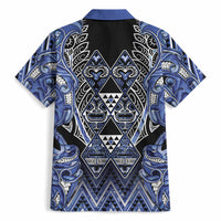 Aotearoa Ngati Kahungunu Hawaiian Shirt Maori Tribal Blue Paua Shell Pattern
