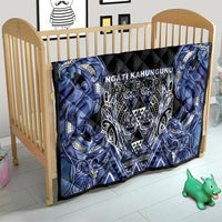 Aotearoa Ngati Kahungunu Quilt Maori Tribal Blue Paua Shell Pattern