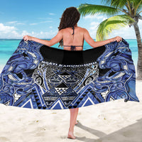 Aotearoa Ngati Kahungunu Sarong Maori Tribal Blue Paua Shell Pattern