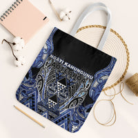 Aotearoa Ngati Kahungunu Tote Bag Maori Tribal Blue Paua Shell Pattern