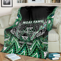 Aotearoa Ngai Tahu Blanket Maori Tribal Dark Green Paua Shell Pattern