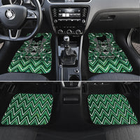 Aotearoa Ngai Tahu Car Mats Maori Tribal Dark Green Paua Shell Pattern