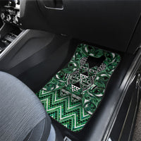 Aotearoa Ngai Tahu Car Mats Maori Tribal Dark Green Paua Shell Pattern
