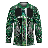 Aotearoa Ngai Tahu Hockey Jersey Maori Tribal Dark Green Paua Shell Pattern