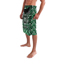Aotearoa Ngai Tahu Lavalava Maori Tribal Dark Green Paua Shell Pattern