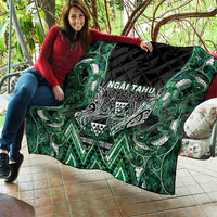 Aotearoa Ngai Tahu Quilt Maori Tribal Dark Green Paua Shell Pattern