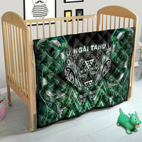 Aotearoa Ngai Tahu Quilt Maori Tribal Dark Green Paua Shell Pattern
