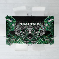 Aotearoa Ngai Tahu Tablecloth Maori Tribal Dark Green Paua Shell Pattern
