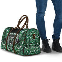 Aotearoa Ngai Tahu Travel Bag Maori Tribal Dark Green Paua Shell Pattern