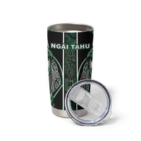 Aotearoa Ngai Tahu Tumbler Cup Maori Tribal Dark Green Paua Shell Pattern