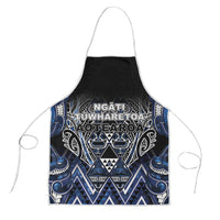 Aotearoa Tuwharetoa Apron Maori Tribal Navy Paua Shell Pattern