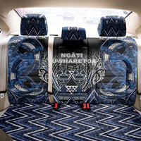 Aotearoa Tuwharetoa Back Car Seat Cover Maori Tribal Navy Paua Shell Pattern