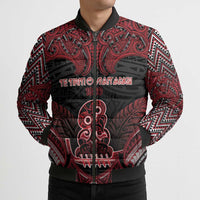 Personalised New Zealand Waitangi Day Bomber Puffer Jacket Te Tiriti O Waitangi 1840 - Polynesian Pride