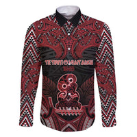 Personalised New Zealand Waitangi Day Family Matching Long Sleeve Bodycon Dress and Hawaiian Shirt Te Tiriti O Waitangi 1840 - Polynesian Pride