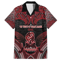Personalised New Zealand Waitangi Day Family Matching Summer Maxi Dress and Hawaiian Shirt Te Tiriti O Waitangi 1840 - Polynesian Pride