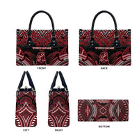 New Zealand Waitangi Day Leather Bag Te Tiriti O Waitangi 1840 - Polynesian Pride