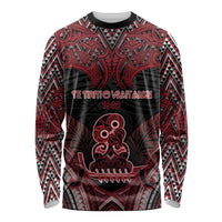 Personalised New Zealand Waitangi Day Long Sleeve Shirt Te Tiriti O Waitangi 1840 DT05 Unisex Black - Polynesian Pride