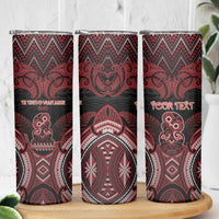 Personalised New Zealand Waitangi Day Skinny Tumbler Te Tiriti O Waitangi 1840 - Polynesian Pride