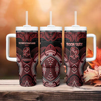 Personalised New Zealand Waitangi Day Tumbler With Handle Te Tiriti O Waitangi 1840 - Polynesian Pride