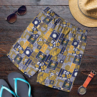 Ekamawir omo Nauru Shorts for Men Pacific Patchwork Xmas Vibes - Polynesian Pride