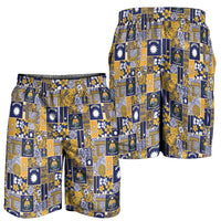 Ekamawir omo Nauru Shorts for Men Pacific Patchwork Xmas Vibes - Polynesian Pride