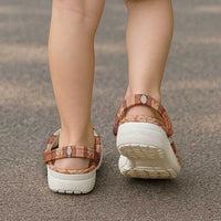 Fiji Marau na Kerisimasi Clogs Shoes Gold Tapa Masi Inspired Christmas - Polynesian Pride