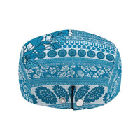 Fiji Marau na Kerisimasi Jeff Hat Aqua Tagimoucia Tapa Masi Tribal - Polynesian Pride