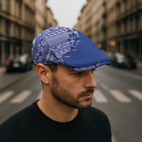 Fiji Marau na Kerisimasi Jeff Hat Blue Tagimoucia Tapa Masi Tribal - Polynesian Pride