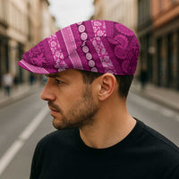 Fiji Marau na Kerisimasi Jeff Hat Pink Tapa Masi Inspired Christmas - Polynesian Pride