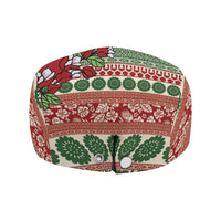 Fiji Marau na Kerisimasi Jeff Hat Red Tagimoucia Tapa Masi Tribal - Polynesian Pride