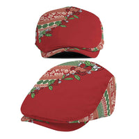 Fiji Marau na Kerisimasi Jeff Hat Red Tagimoucia Tapa Masi Tribal - Polynesian Pride