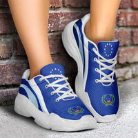 FSM Pohnpei Chunky Sneakers Flag-Inspired Curve Style