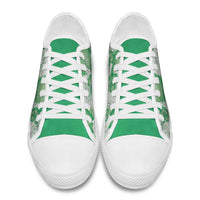 Green Aloha Hawaii Low Top Shoes Monstera Hibiscus Plumeria Seamless Vibes - Polynesian Pride