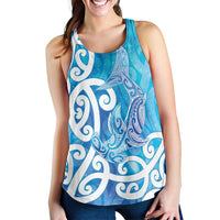 Hammerhead Shark Tattoo New Zealand Women Racerback Tank Maori Galaxy Mangopare Pattern