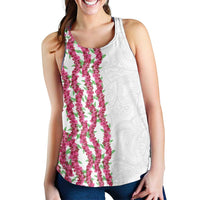 Hawaii Aalii Lei Women Racerback Tank Aalii Ku Makani