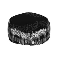 Hawaii Aloha Plumeria Lei Black Palaka Jeff Hat - Polynesian Pride