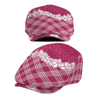 Hawaii Aloha Plumeria Lei Fuschia Palaka Jeff Hat LT7 - Polynesian Pride