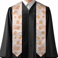 Hawaii Anthurium Tiare Pikake Lei Graduation Stole Alani Lauhala Art Pattern